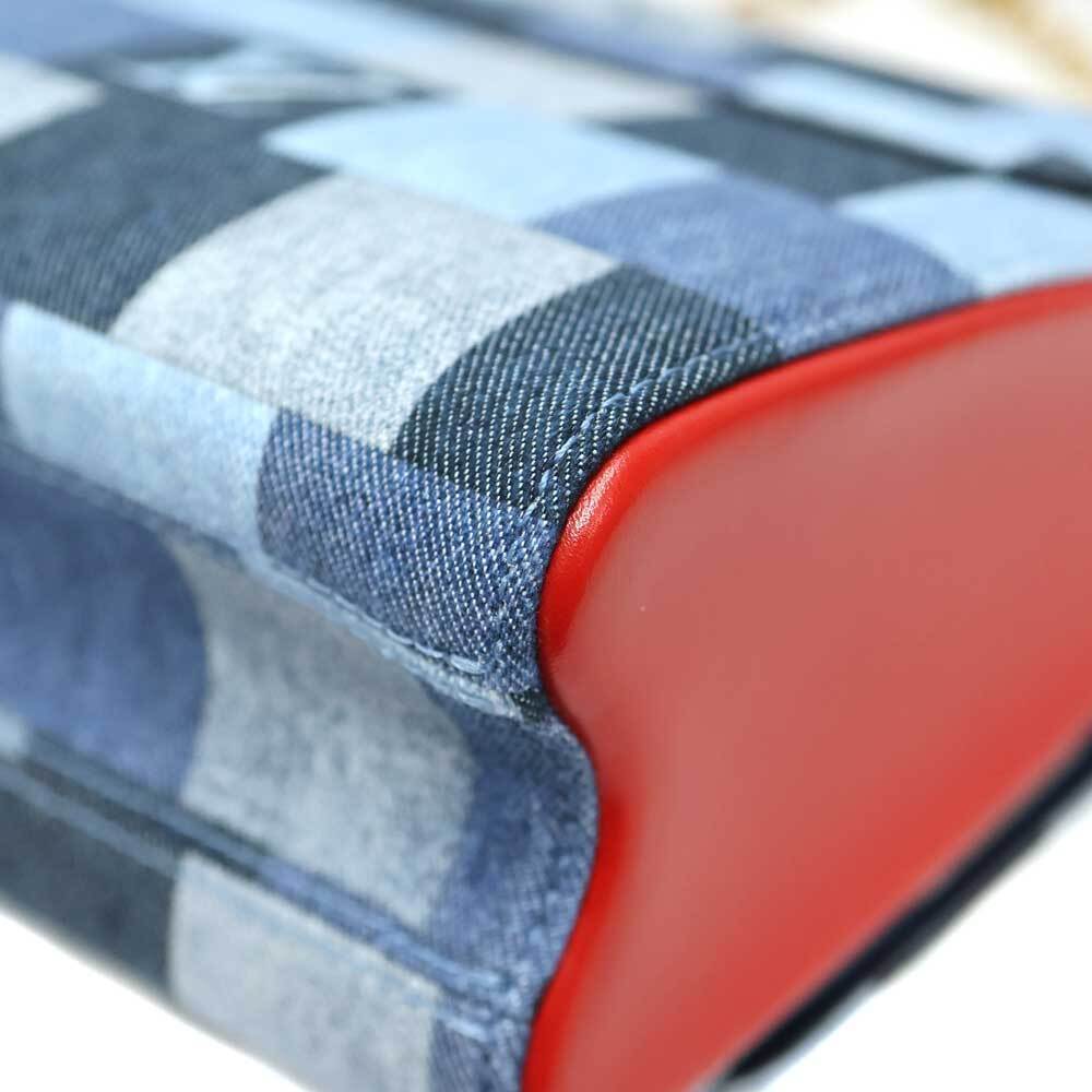 Louis Vuitton Twist Bag Denim Leather Blue Red - Picture 5 of 10